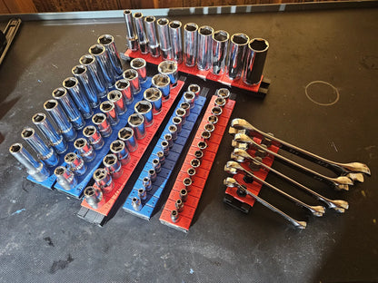 Gridfinity TrackTwist Socket & Wrench Organiser