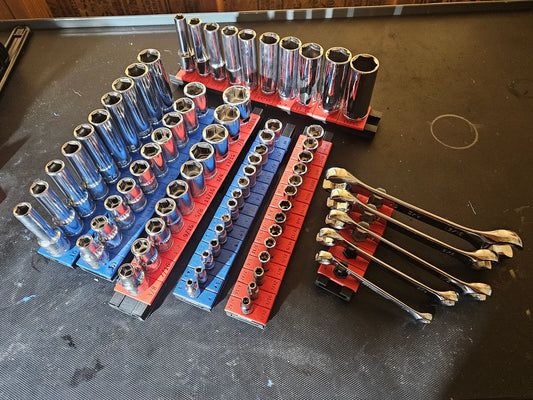 Gridfinity TrackTwist Socket & Wrench Organiser